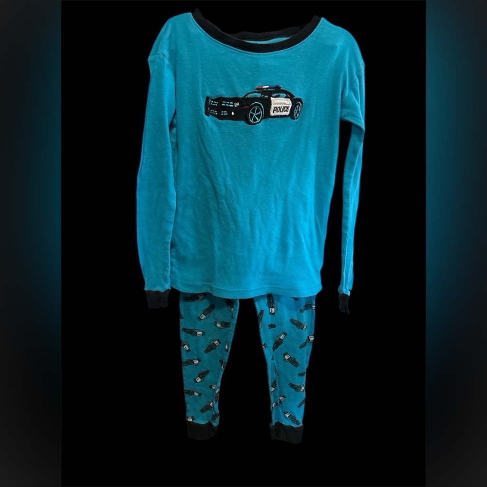 Leveret appliqué Police Car Pajama Set size 10